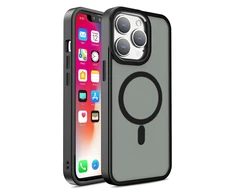Hurtel Magnetic Color Matte Apple iPhone 15 Pro Max – dėklas telefonui juodos spalvos