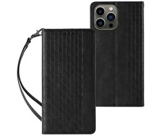 Hurtel Magnet Strap dėklas su dirželiu skirtas iPhone 12 Pro, juodas