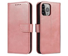 iLike Hurtel Magnet atverčiamas dėklas skirtas Samsung Galaxy A14 5G, rožinis
