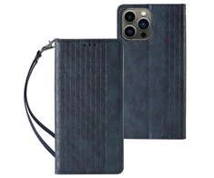 Hurtel Magnet Strap dėklas su dirželiu skirtas iPhone 14 Pro, mėlynas