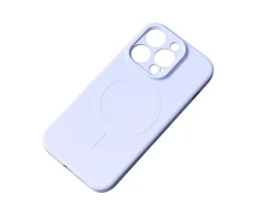 Hurtel MagSafe Compatible Silikoninis Apple iPhone 15 Pro Max Silikoninis dėklas – mėlynos spalvos