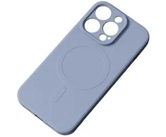Hurtel MagSafe Compatible silikoninis Apple iPhone 15 Pro Max silikoninis – dėklas telefonui pilkos spalvos