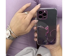 Hurtel Marble dėklas skirtas iPhone 12 Pro, oranžinis