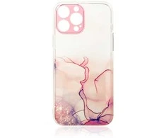 Hurtel Marble dėklas skirtas iPhone 12, rožinis