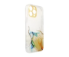 Dėklas Hurtel Marble Xiaomi Redmi Note 11 Pro Gel Oranžinis Marble