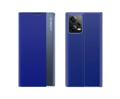 Hurtel New Sleep Xiaomi Redmi Note 12 5G / Poco X5 5G atverčiamas su stoveliu dėklas telefonui mėlynos spalvos