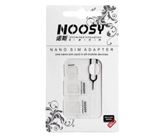 Hurtel Noosa SIM Card Adapteris Set + Key - Baltas