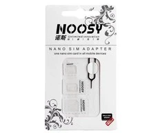 Hurtel Noosa SIM Card Adapteris Set + Key - Baltas