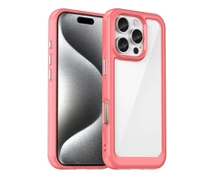 Hurtel Outer Space Gel Frame Apple iPhone 16 Pro Max – dėklas telefonui raudonos spalvos