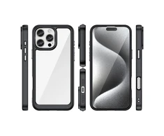 Hurtel Outer Space Gel Frame Apple iPhone 16 Pro – dėklas telefonui juodos spalvos