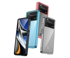 Hurtel Outer Space Xiaomi Poco X4 Pro 5G dėklas telefonui su lanksčiu rėmeliu, mėlynos spalvos