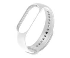 Išmaniosios apyrankės Xiaomi Smart Band 7 silikoninis dirželis, Baltos spalvos