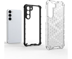 Hurtel Honeycomb dėklas skirtas Samsung Galaxy S23 +, skaidrus