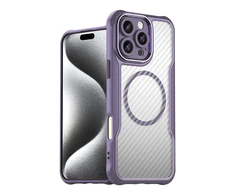 Hurtel Leading Series MagSafe silikoninis Apple iPhone 16 Pro Max – dėklas telefonui violetinės spalvos