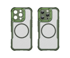 Hurtel Leading Series MagSafe silikoninis Apple iPhone 16 Pro Max – dėklas telefonui žalios spalvos
