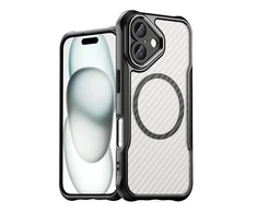 Hurtel Leading Series MagSafe silikoninis Apple iPhone 16 Plus – dėklas telefonui juodos spalvos