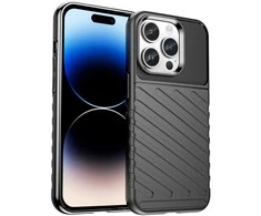 Hurtel Thunder dėklas Apple iPhone 14 Pro Max armored case dėklas telefonui juodos spalvos