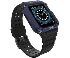 Išmaniojo laikrodžio Apple SE/7 silikoninis Hurtel dirželis, Juodos spalvos, 38/40/41mm