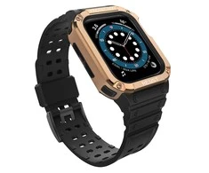 Išmaniojo laikrodžio Apple SE/7 silikoninis Hurtel dirželis, Juodos spalvos, 38/40/41 mm
