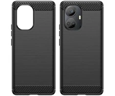 Hurtel Carbon dėklas skirtas Realme 10 Pro+, juodas