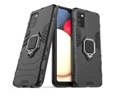 Hurtel Ring Armor hibridinis dėklas + magnetinis laikiklis skirtas Samsung Galaxy A03s (166.5), juodas