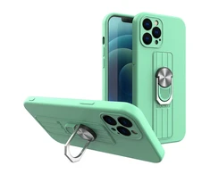 Hurtel Ring silikoninis dėklas skirtas iPhone 12 mini, mėtų