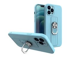 Hurtel Ring silikoninis dėklas skirtas iPhone 11 Pro Max, šviesiai mėlynas