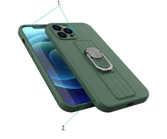 Hurtel Ring silikoninis dėklas skirtas Samsung Galaxy A72 4G, sidabrinis