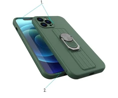 Hurtel Ring silikoninis dėklas skirtas Samsung Galaxy A13 5G, raudonas