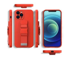 Hurtel Rope dėklas su dirželiu skirtas Xiaomi Redmi Note 10 5G / Poco M3 Pro, juodas