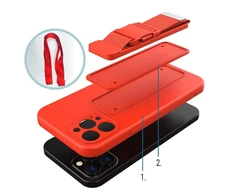 Hurtel Rope dėklas su dirželiu skirtas Xiaomi Poco X4 Pro 5G, raudonas