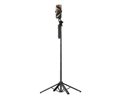 Wozinsky Hurtel Asmenukių lazda WH181-Y1S 1.75m aluminum alloy telescopic tripod with phone holder – juodos spalvos