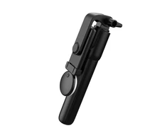 Hurtel Selfie stick WR1YXS telescopic tripod 0.71m with round lamp – juodos spalvos