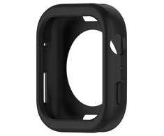 Hurtel Silicone Watch dėklas skirtas Apple Watch 44 mm (Series 4/5/6/SE) – juodos spalvos