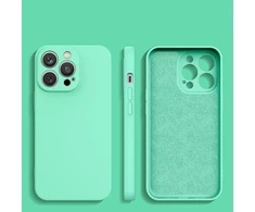 Hurtel silikoninis dėklas skirtas iPhone 14 Plus, mėtų žalia