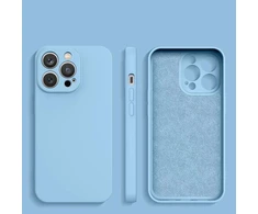 Hurtel silikoninis dėklas skirtas Samsung Galaxy A14 5G / Galaxy A14, šviesiai mėlynas