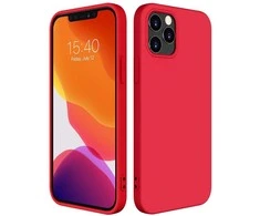 Hurtel silikoninis dėklas skirtas iPhone 12 Pro Max, raudonas