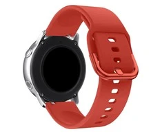 iLike Hurtel Silicone Apyrankė TYS band skirta Samsung Galaxy Watch 40 / 41 / 42 / 43 / 44 mm - red