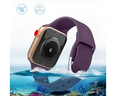 Hurtel Silikoninė APS apyrankė laikrodžiui Apple Watch 9 / 8 / 7 / 6 / 5 / 4 / 3 / 2 / SE (41 / 40 / 38mm) Strap Watch Bracelet geltonos spalvos
