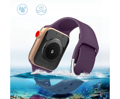 Hurtel Silikoninė APS apyrankė laikrodžiui Apple Watch 9 / 8 / 7 / 6 / 5 / 4 / 3 / 2 / SE (41 / 40 / 38mm) Strap Watch Bracelet raudonos spalvos