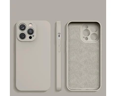Dėklas Hurtel Apple iPhone 14 Plus silikoninis beige