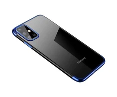 Hurtel skaidrus TPU dėklas skirtas Samsung Galaxy A72 4G, mėlynas