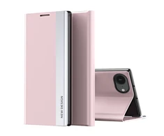 Hurtel Sleep dėklas Pro skirtas Apple iPhone 16e su flap and stand – rožinės spalvos
