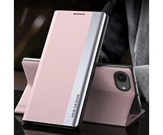Hurtel Sleep dėklas Pro skirtas Apple iPhone 16e su flap and stand – rožinės spalvos