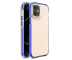 Hurtel Spring Armor TPU dėklas su spalvotu rėmeliu skirtas iPhone 12 mini, mėlynas