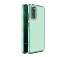 Hurtel Spring dėklas su spalvotu rėmeliu skirtas Samsung Galaxy A72 4G, mėtinis