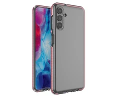Hurtel Spring dėklas su spalvotu rėmeliu skirtas Samsung Galaxy A13 5G, šviesiai rožinis