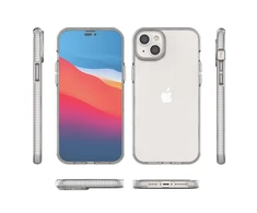Hurtel Spring dėklas su spalvotu rėmeliu skirtas iPhone 14 Plus, juodas