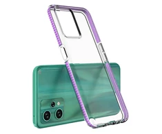 Hurtel Spring dėklas su spalvotu rėmeliu skirtas Realme 9 Pro, juodas