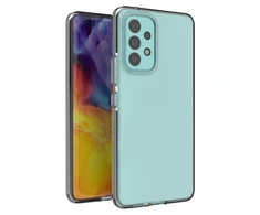 Hurtel Spring dėklas su spalvotu rėmeliu skirtas Samsung Galaxy A73, juodas